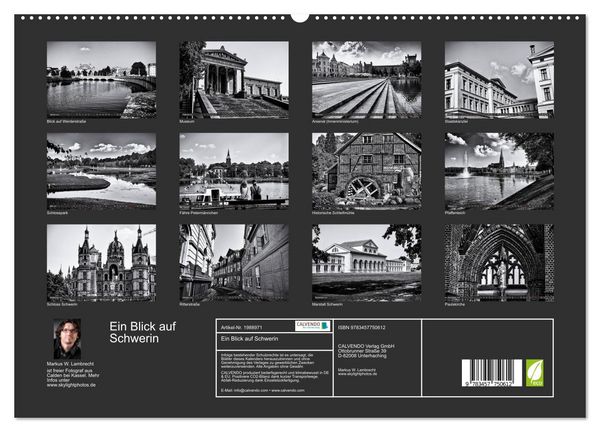 Produktbild: Ein Blick auf Schwerin (hochwertiger Premium Wandkalender 2026 DIN A2 quer), Kunstdruck in Hochglanz