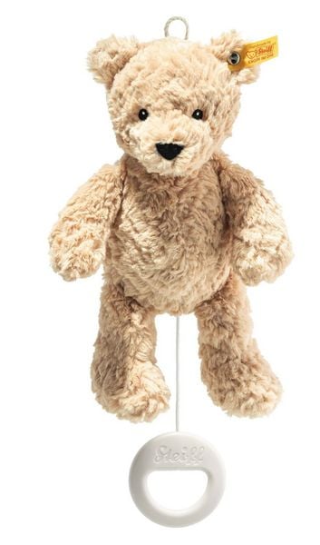 Produktbild: Steiff 242458 - Jimmy Teddyb&auml;r Spieluhr (Melodie: Guter Mond), beige, Pl&uuml;sch, 26 cm
