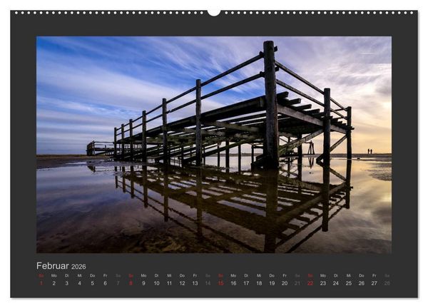 Produktbild: Impressionen aus St. Peter-Ording (Wandkalender 2026 DIN A2 quer), CALVENDO Monatskalender