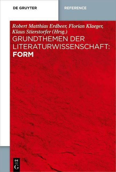 Produktbild: Grundthemen der Literaturwissenschaft: Form