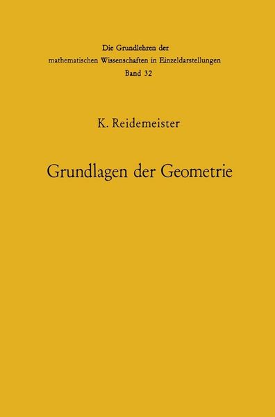 Produktbild: Vorlesungen &uuml;ber Grundlagen der Geometrie