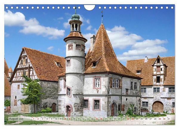 Produktbild: Rothenburg ob der Tauber um das Jahr 1900 &ndash; Fotos neu koloriert (Wandkalender 2026 DIN A4 quer), CALVENDO Monatskalender