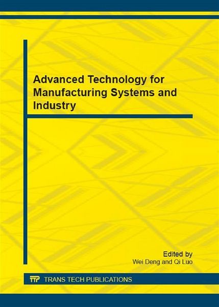Produktbild: Advanced Technology for Manufacturing Systems and Industry