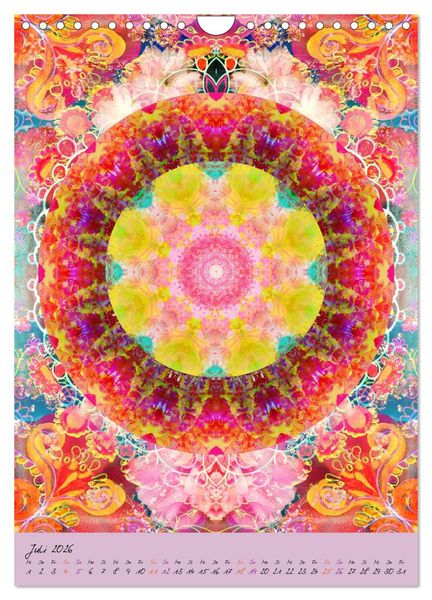 Produktbild: BLUMEN MANDALAS (Wandkalender 2026 DIN A4 hoch), CALVENDO Monatskalender