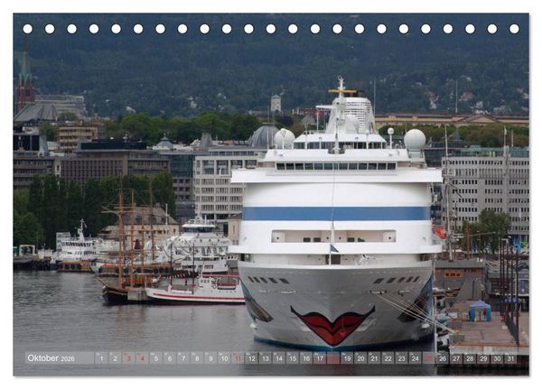 Produktbild: Container - Tanker - Kreuzfahrt - Schiffe (Tischkalender 2026 DIN A5 quer), CALVENDO Monatskalender