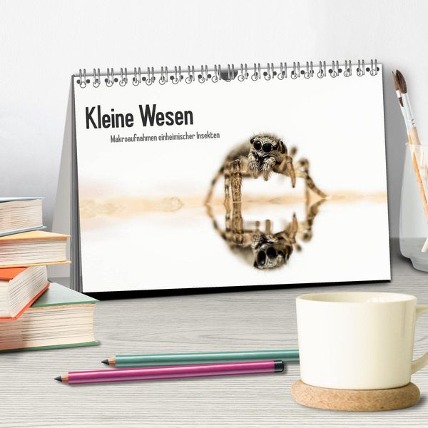 Produktbild: Kleine Wesen &ndash; Makroaufnahmen von einheimischen Insekten (Tischkalender 2026 DIN A5 quer), CALVENDO Monatskalender