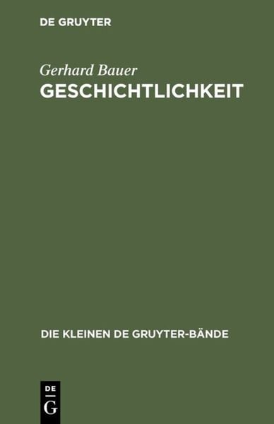 Produktbild: Geschichtlichkeit