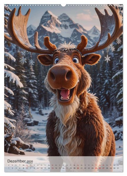 Produktbild: Nordamerika - Knuffige Wildnis (hochwertiger Premium Wandkalender 2026 DIN A2 hoch), Kunstdruck in Hochglanz
