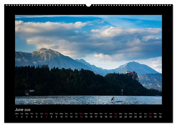 Produktbild: Lake Bled Slovenia (High Quality Premium Wall Calendar 2026 DIN A2 landscape),CALVENDO 12 Month Wall Calendar