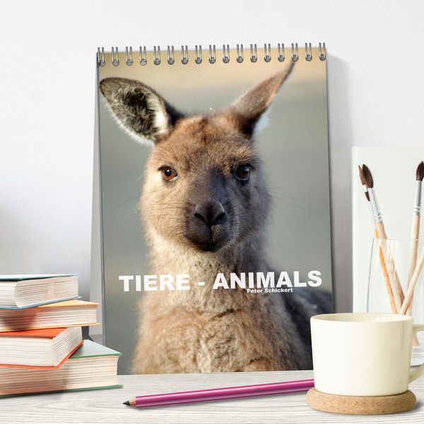 Produktbild: Tiere - Animals (Tischkalender 2026 DIN A5 hoch), CALVENDO Monatskalender