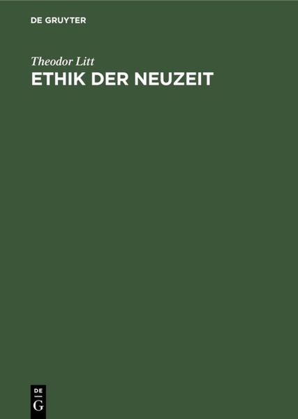 Produktbild: Ethik der Neuzeit