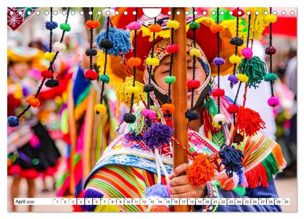 Produktbild: Traditionen und Feste im Hochland von Peru (Wandkalender 2026 DIN A4 quer), CALVENDO Monatskalender