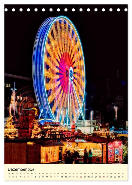 Produktbild: Riesenrad - hoch hinaus (Tischkalender 2026 DIN A5 hoch), CALVENDO Monatskalender