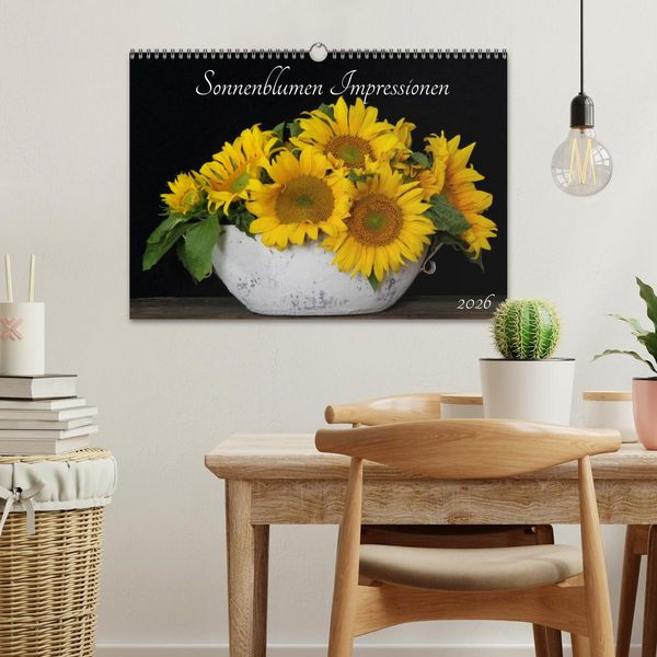 Produktbild: Sonnenblumen Impressionen (Wandkalender 2026 DIN A3 quer), CALVENDO Monatskalender