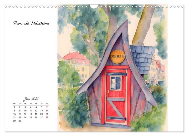 Produktbild: Zauberhafte Motive aus dem Elsass (Wandkalender 2026 DIN A3 quer), CALVENDO Monatskalender