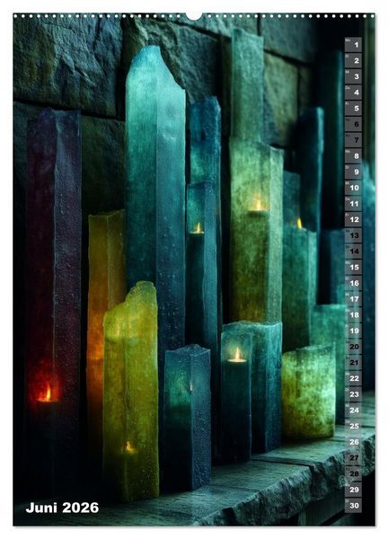 Produktbild: Kerzenwelt (Wandkalender 2026 DIN A2 hoch), CALVENDO Monatskalender