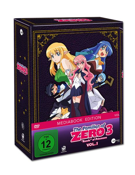 Produktbild: The Familiar of Zero 3: "Rondo" of Princesses (Staffel 3) - Vol. 1 - Limited Mediabook Edition (mit Sammelschuber und exklusiven Extras)