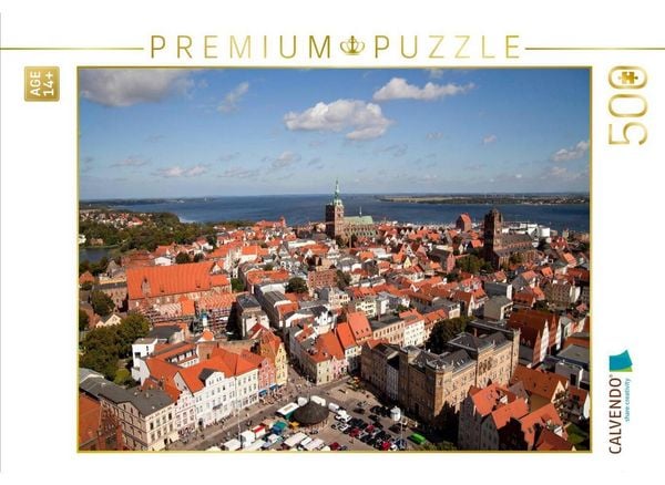 CALVENDO Puzzle Hansestadt Stralsund | 500 Teile Lege-Größe 48 × 36 cm Foto-Puzzle für Erwachsene