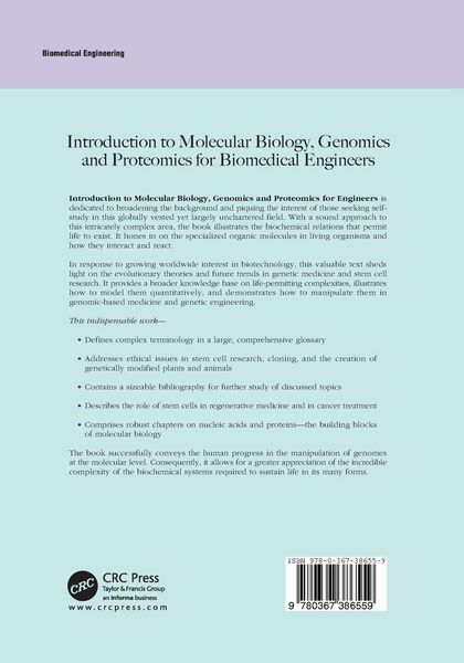 Produktbild: Introduction to Molecular Biology, Genomics and Proteomics for Biomedical Engineers