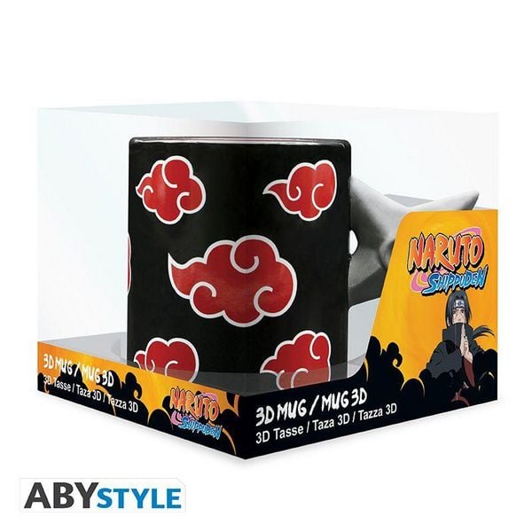 Produktbild: NARUTO SHIPPUDEN - Mug 3D handle - Shuriken Akatsuki