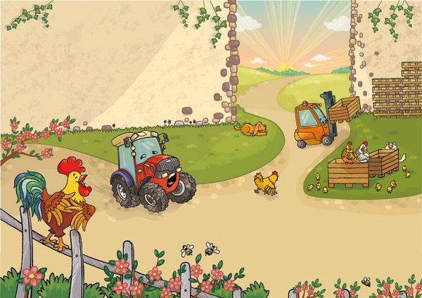 Produktbild: Der kleine Trecki – Ein kleiner Traktor, der groß werden möchte – Little Trecki – A Little Tractor That Wants to be Big