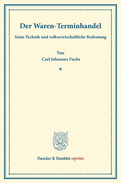 Produktbild: Der Waren-Terminhandel,