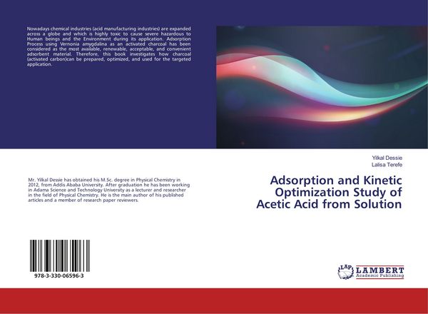 Produktbild: Adsorption and Kinetic Optimization Study of Acetic Acid from Solution