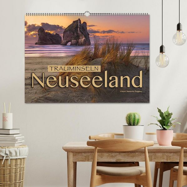 Produktbild: Trauminseln Neuseeland (Wandkalender 2026 DIN A2 quer), CALVENDO Monatskalender