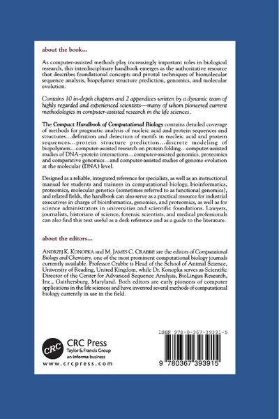 Produktbild: Compact Handbook of Computational Biology