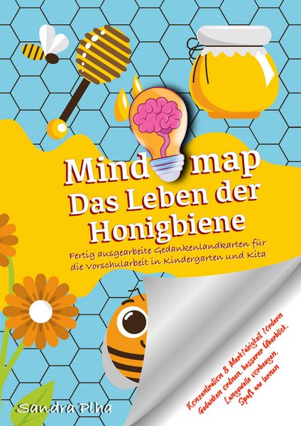Produktbild: KitaFix-Mindmap Das Leben der Honigbiene (Fertig ausgearbeitete Gedankenlandkarten f&uuml;r die Vorschularbeit in Kindergarten und Kita)