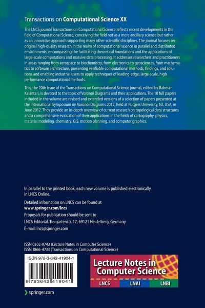 Produktbild: Transactions on Computational Science XX