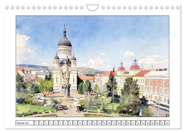 Produktbild: Rum&auml;nien - Vielfalt und Authentizit&auml;t (Wandkalender 2027 DIN A4 quer), CALVENDO Monatskalender