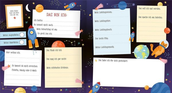 Produktbild: Alle meine Freunde &ndash; Weltraum | Mit &uuml;ber 300 Stickern