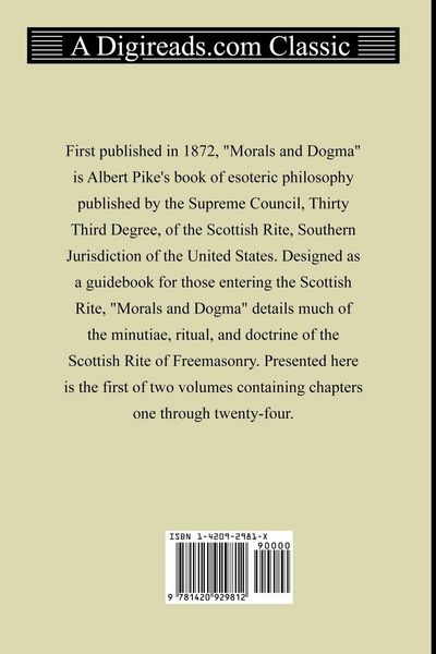 Produktbild: Morals and Dogma, Volume 1 (Chapters 1-24)