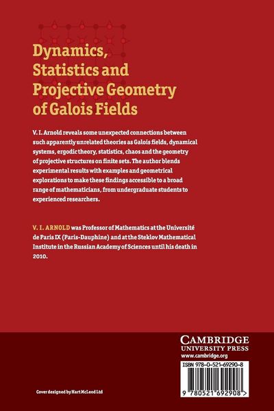 Produktbild: Dynamics, Statistics and Projective Geometry of Galois Fields