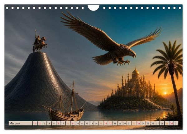 Produktbild: Scheherazade und 12 M&auml;rchen aus 1001 Nacht (Wandkalender 2027 DIN A4 quer), CALVENDO Monatskalender