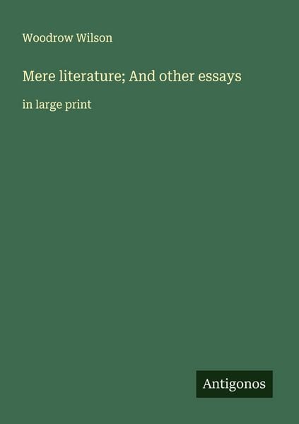 Produktbild: Mere literature; And other essays