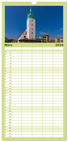 Produktbild: Familienplaner 2026 - Domstadt F&uuml;rstenwalde Spree mit 5 Spalten (Wandkalender, 21 x 45 cm) CALVENDO