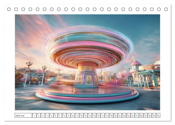 Produktbild: Farbst&uuml;rme der Nacht (Tischkalender 2026 DIN A5 quer), CALVENDO Monatskalender