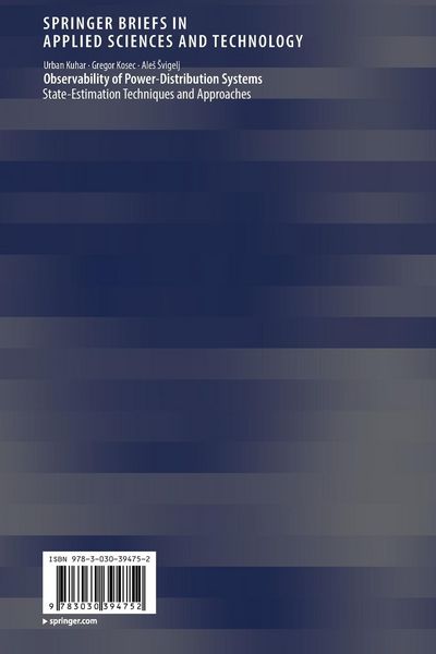 Produktbild: Observability of Power-Distribution Systems