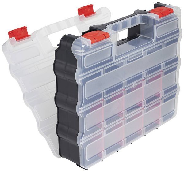 Produktbild: Universal VISO POLYMAX32DO Sortimentskasten Anzahl F&auml;cher: 32 feste Unterteilung, variable Unterteilung Inhalt 1 St.