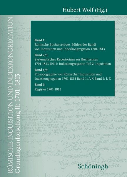 Produktbild: R&ouml;mische Inquisition und Indexkongregation