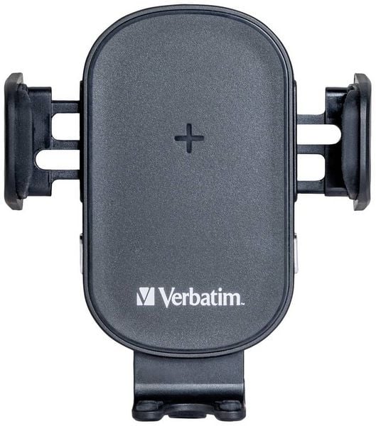Produktbild: Verbatim Induktions-Ladeger&auml;t 15 W FWC-01 Qi Fast Wireless Car Charger 49552 Ausg&auml;nge Magnetanschluss Schwarz