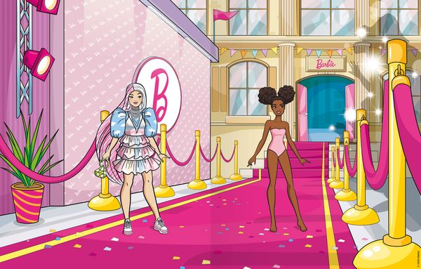 Produktbild: Mein Ausmalstickerbuch Barbie - Anziehpuppen