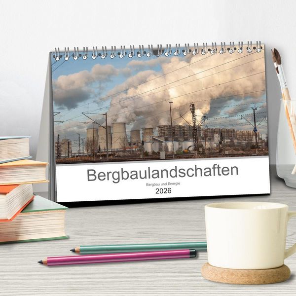 Produktbild: Bergbaulandschaften (Tischkalender 2026 DIN A5 quer), CALVENDO Monatskalender