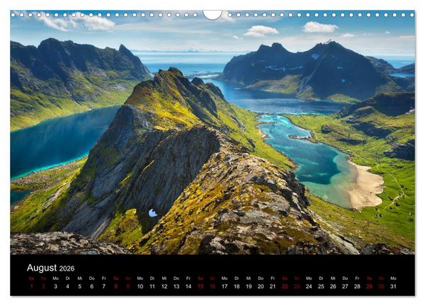 Produktbild: Lofoten - Inseln im Nordmeer (Wandkalender 2026 DIN A3 quer), CALVENDO Monatskalender