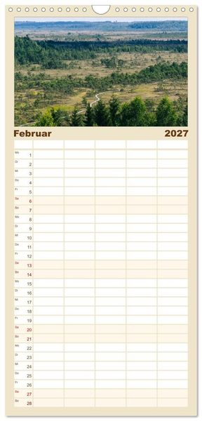 Produktbild: Familienplaner 2027 - Finnlands raue Sch&ouml;nheit mit 5 Spalten (Wandkalender, 21 x 45 cm) CALVENDO