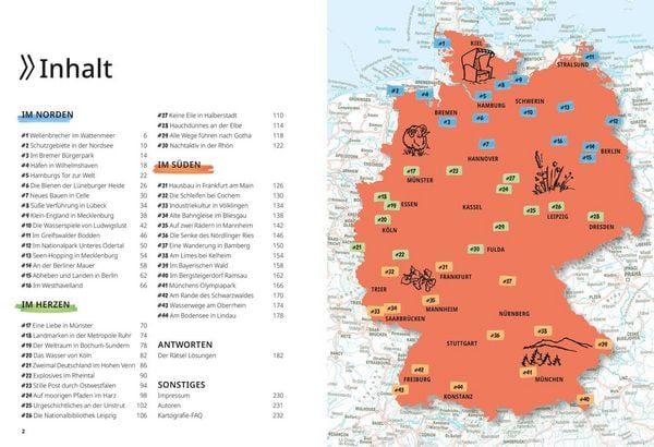 Produktbild: Landkarten-R&auml;tselreise Deutschland
