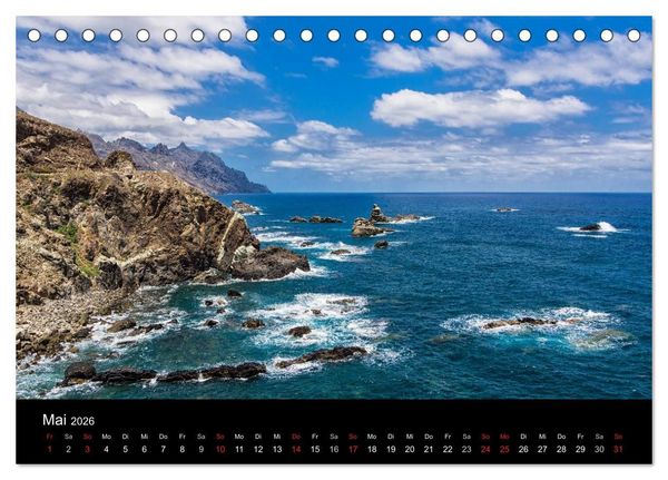 Produktbild: Teneriffa (Tischkalender 2026 DIN A5 quer), CALVENDO Monatskalender