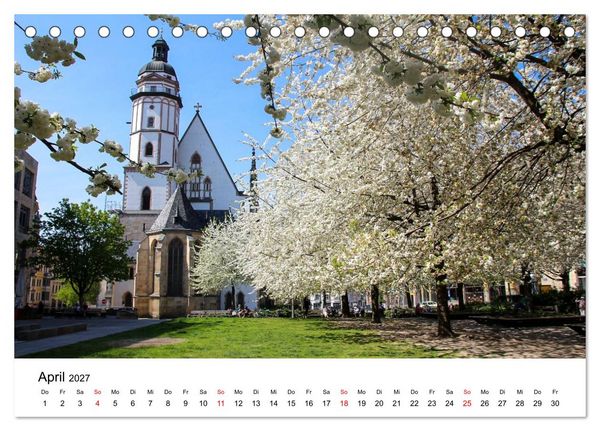 Produktbild: Leipzig &ndash; Stadtansichten zum Verlieben (Tischkalender 2027 DIN A5 quer), CALVENDO Monatskalender